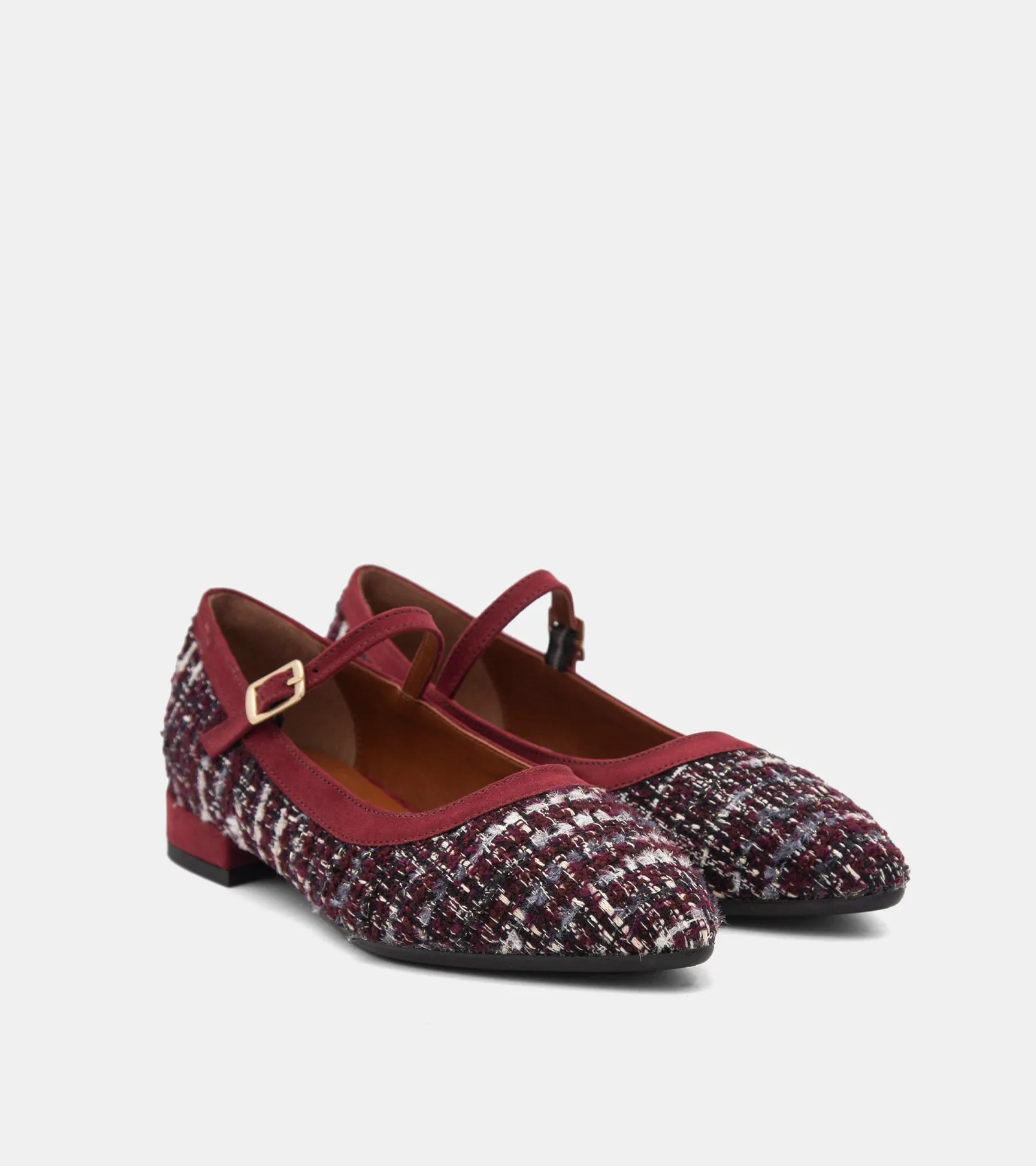 BALLERINE TWEED BORDEAUX