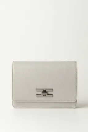 Borsa a tracolla con logo chiusura girello Perla