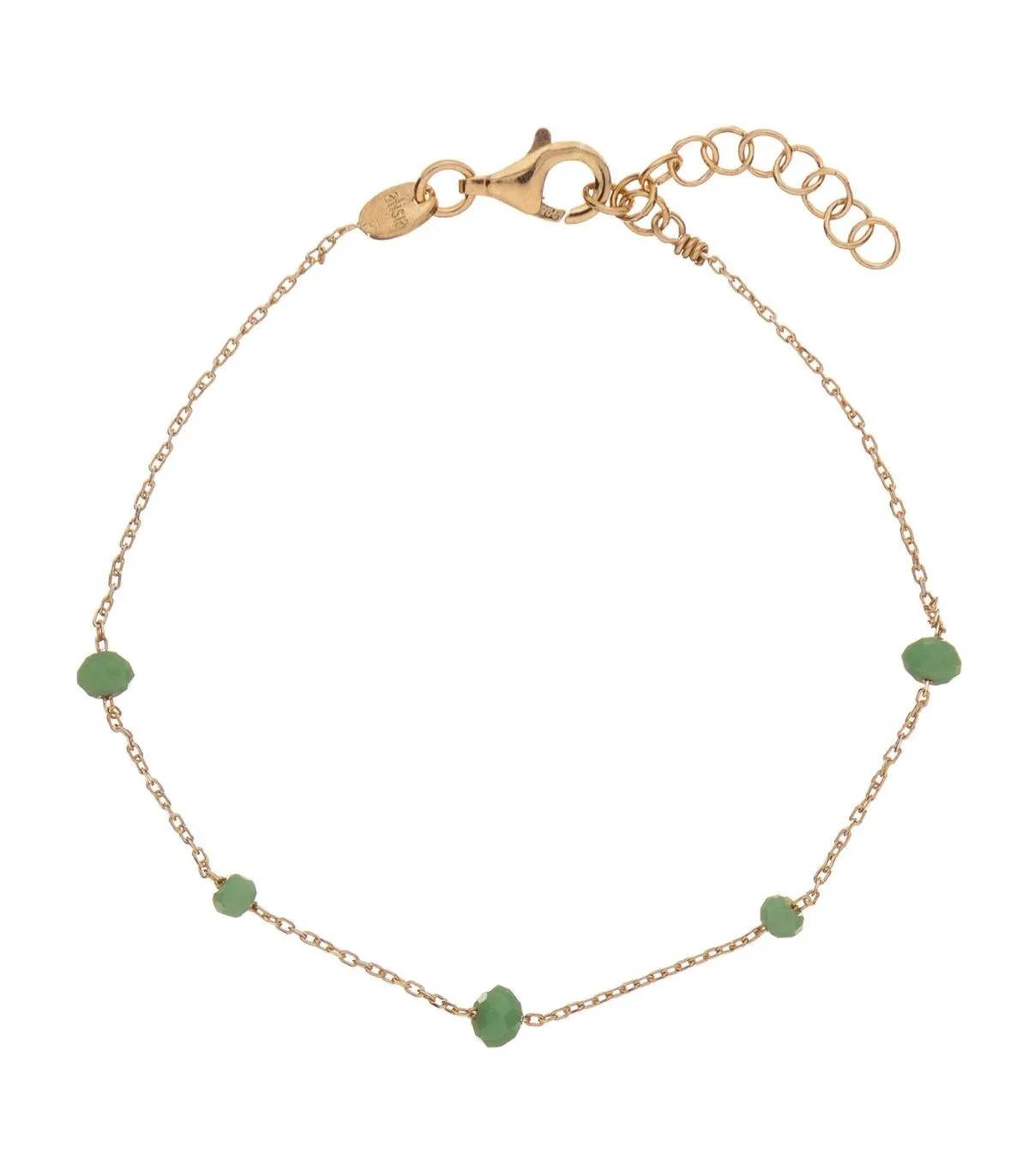 Bracciale Alisia Crystal Bead Dorato Verde AL879