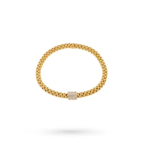 Bracciale Fope 623B BBRM oro rosa elastico diamanti 0,30ct