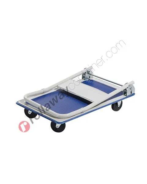 Carrello 4 ruote con pianale kg 150 abbattibile Thor
