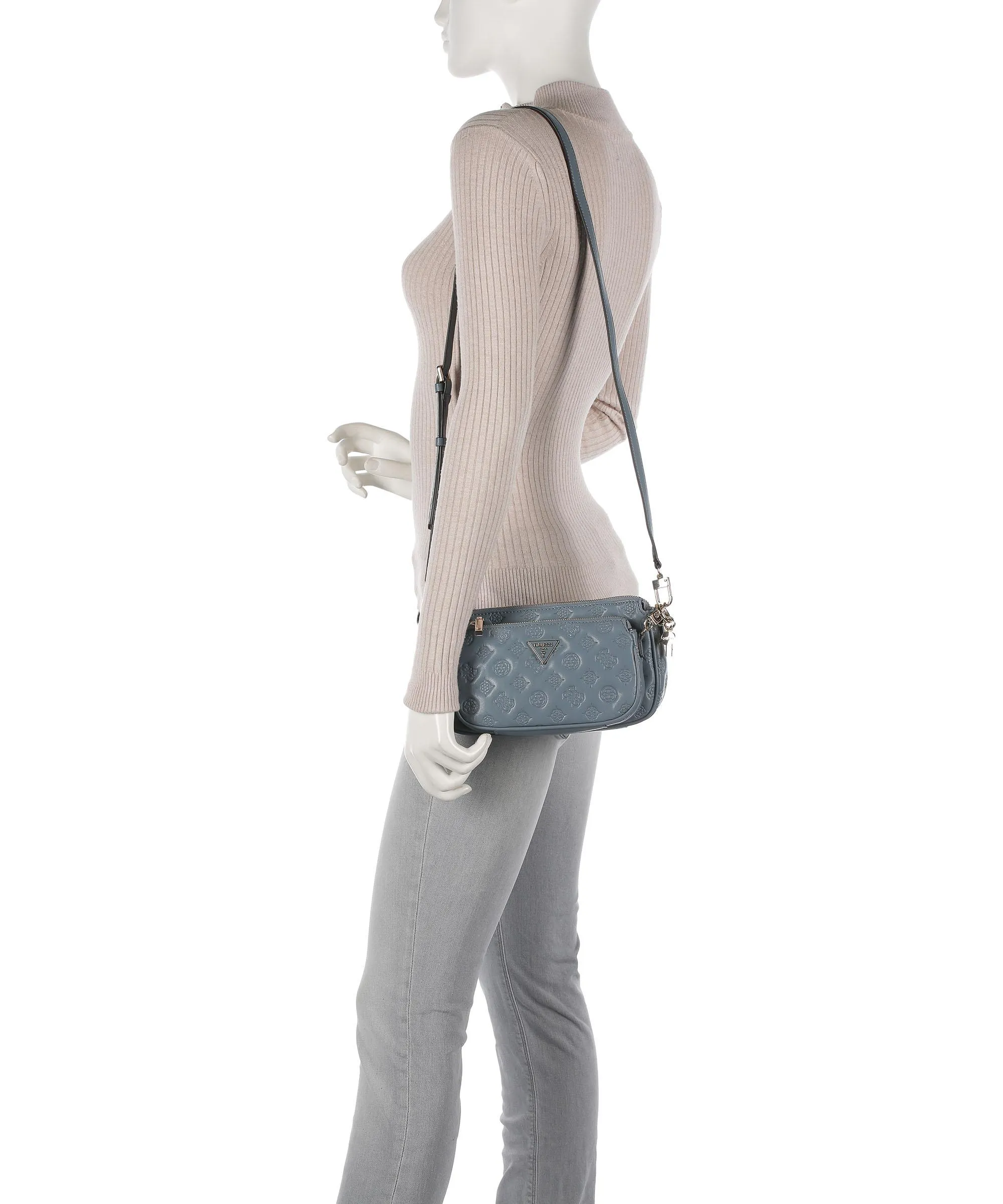  Guess La Femme Borsa a tracolla pelle sintetica grigio-blu  