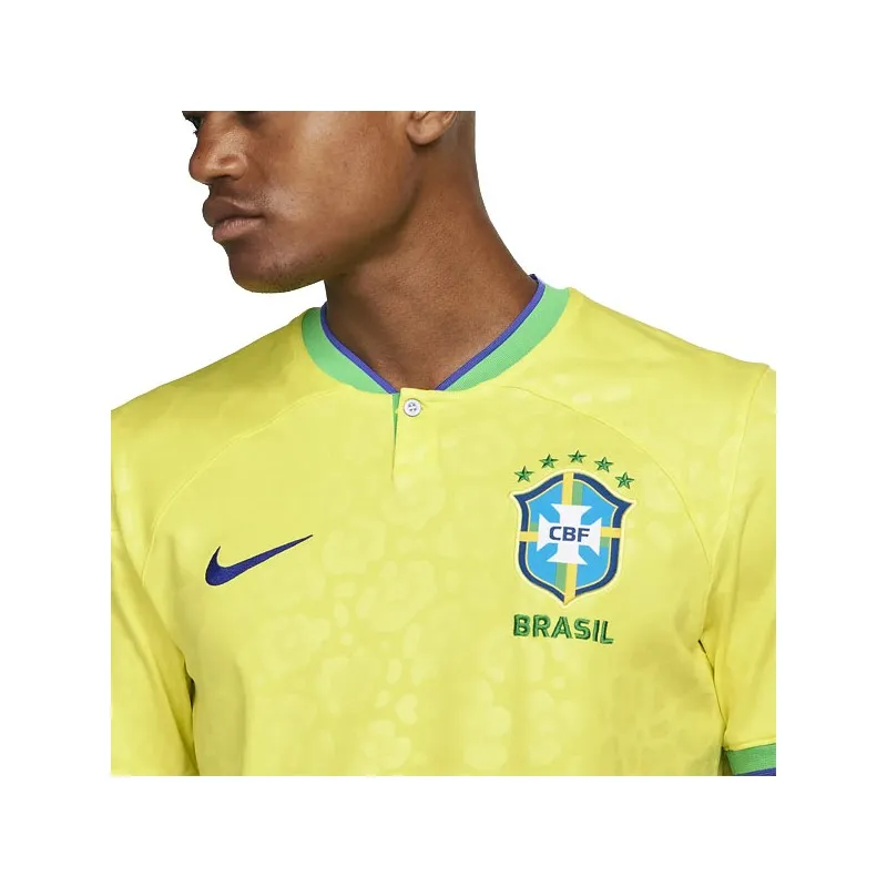 NIKE MAGLIA NAZIONALE BRASILE - WORLD CUP 2022 - GIALLO/VERDE