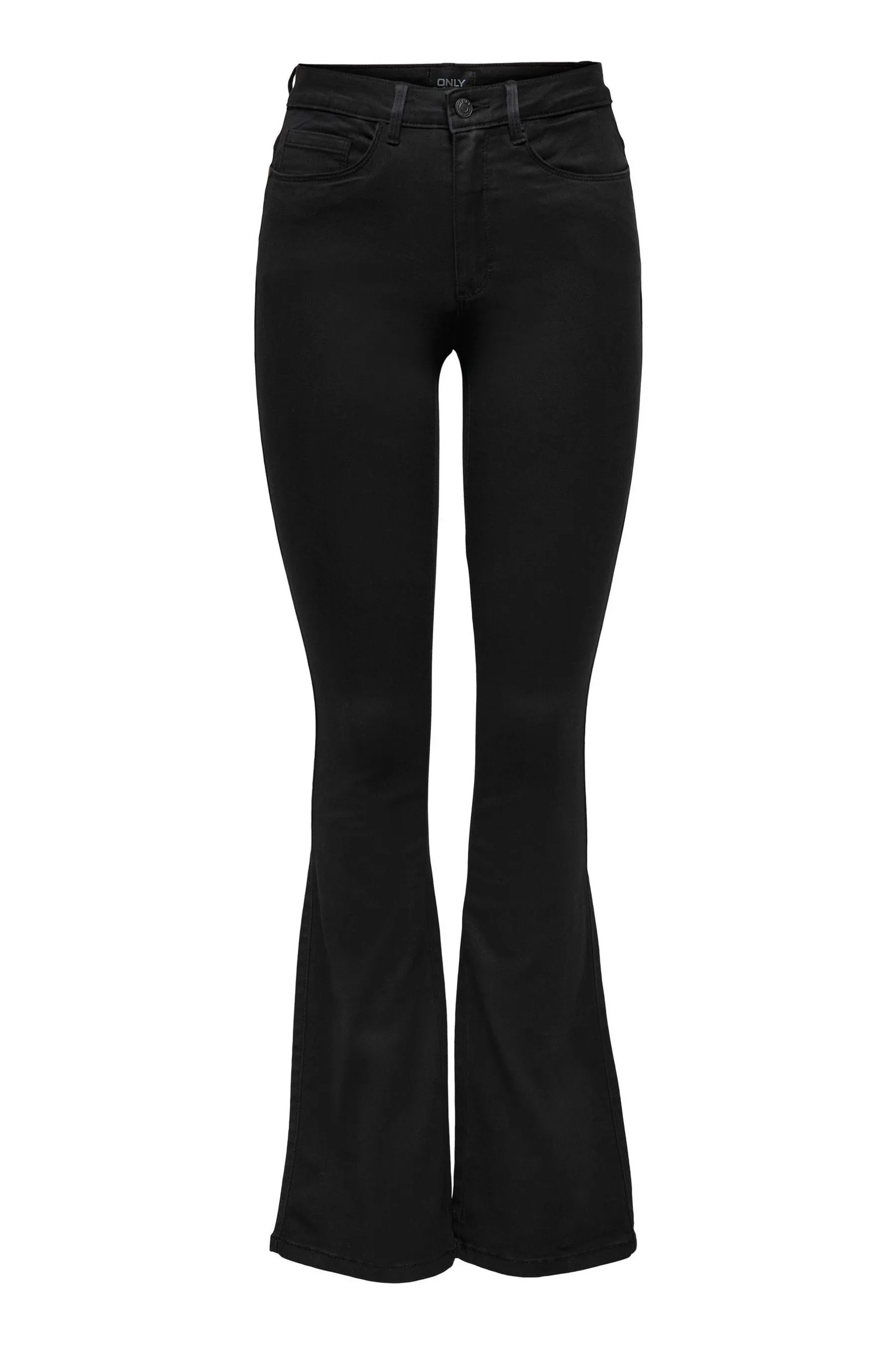 ONLY - Royal - Jeans svasata elasticizzata a vita alta