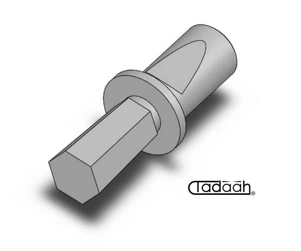 Poliangolar NG06E Broccia standard per interni con gambo di attacco diametro 6 mm, da utilizzare con brocciatore 0100N e con pro