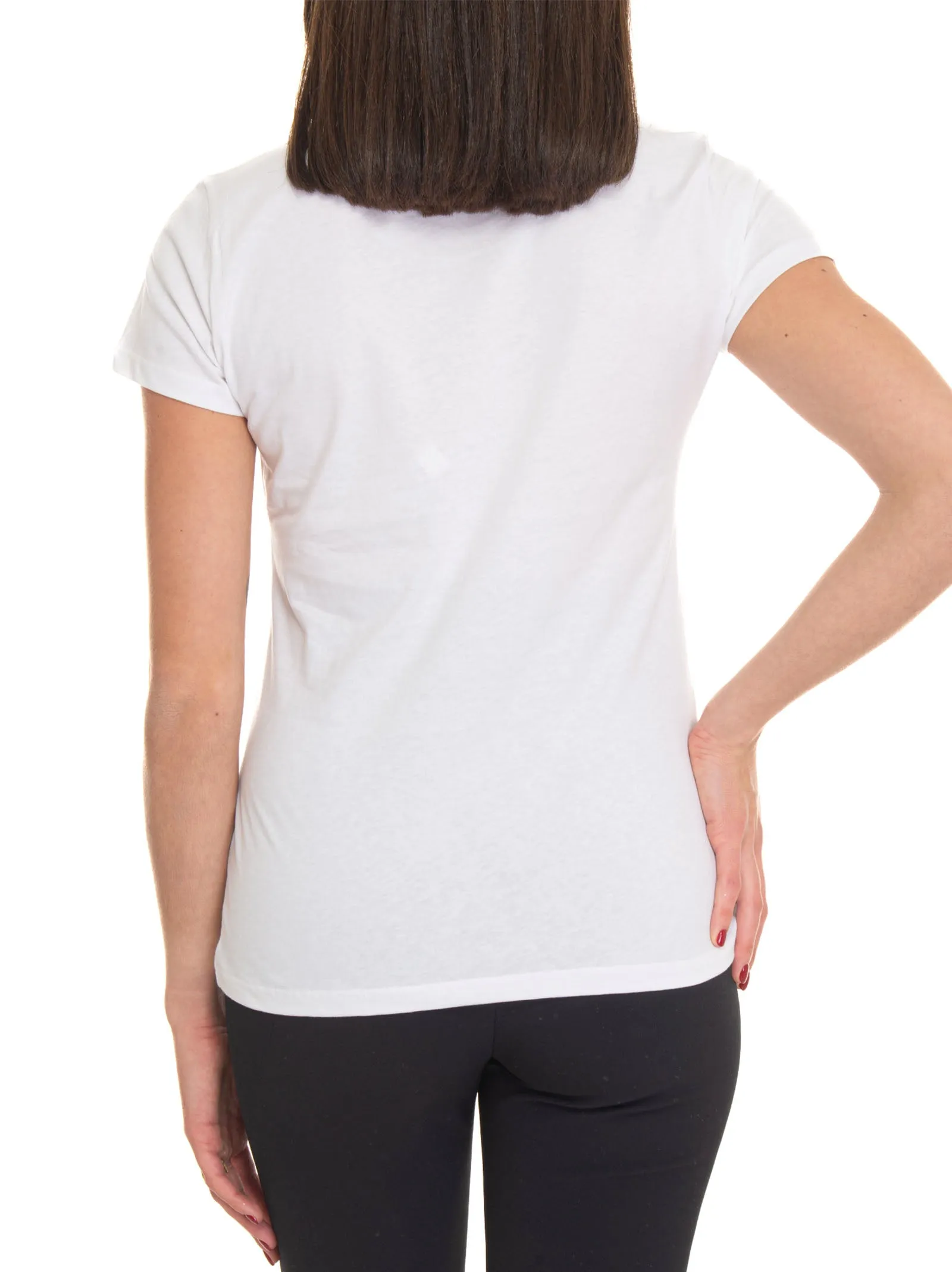 T-shirt Bianco-rosso Liu Jo Donna