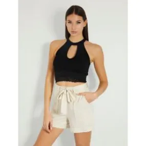 Top in maglia con pizzo guess